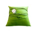 Green Cushion with Green Lace <br/> Dimensions 350mmx350mm <br/> Reference #HE-02 <br/> Product #HE-02
